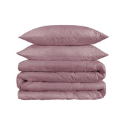 Purple And Red Queen Cotton Blend Washable Duvet Cover Set