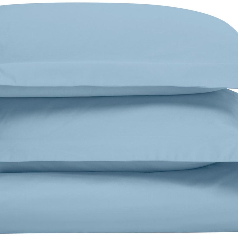 Blue Queen Cotton Washable Duvet Cover Set