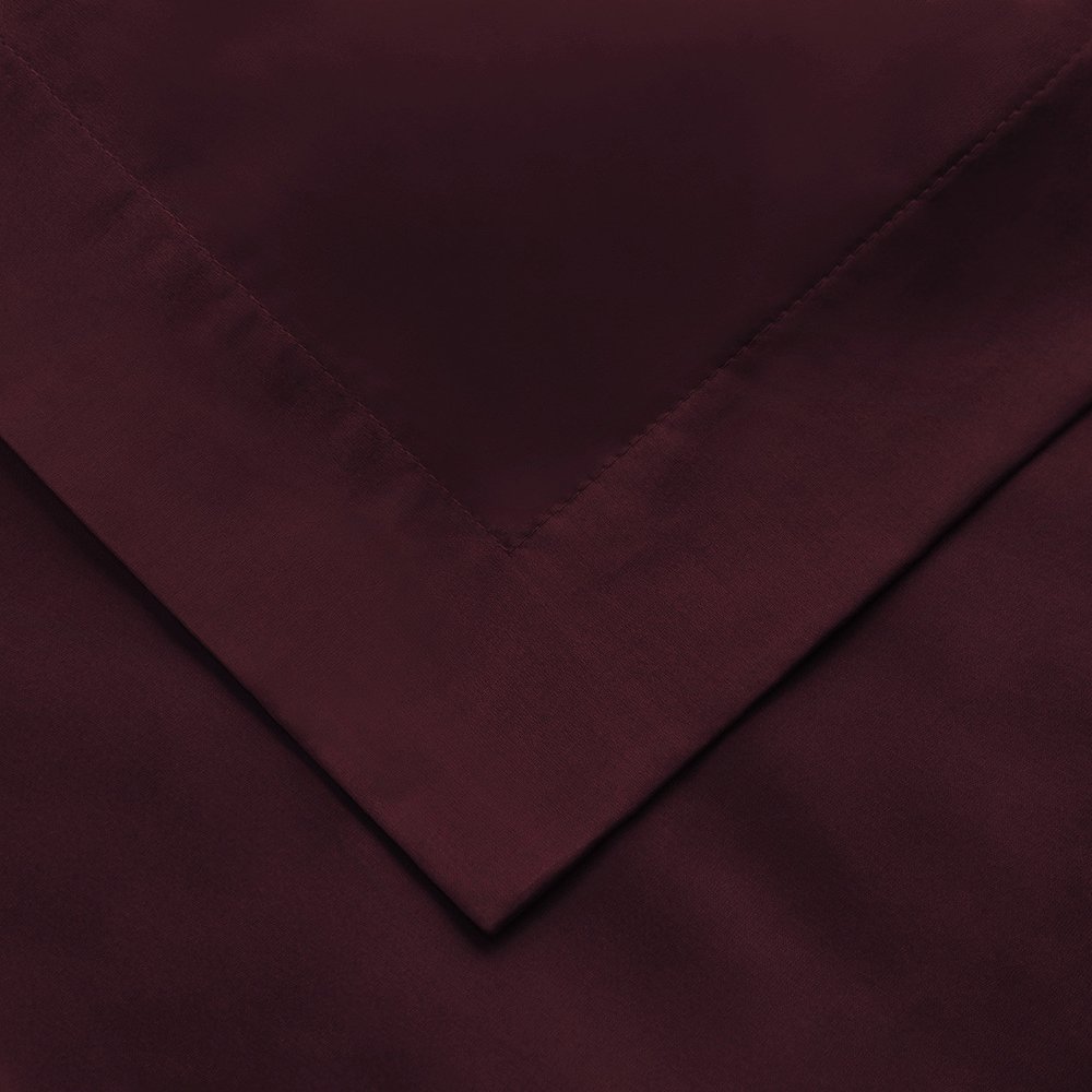 Plum Queen Cotton Blend 650 Thread Count Washable Duvet Cover Set