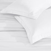 White Queen Cotton Blend Washable Duvet Cover Set