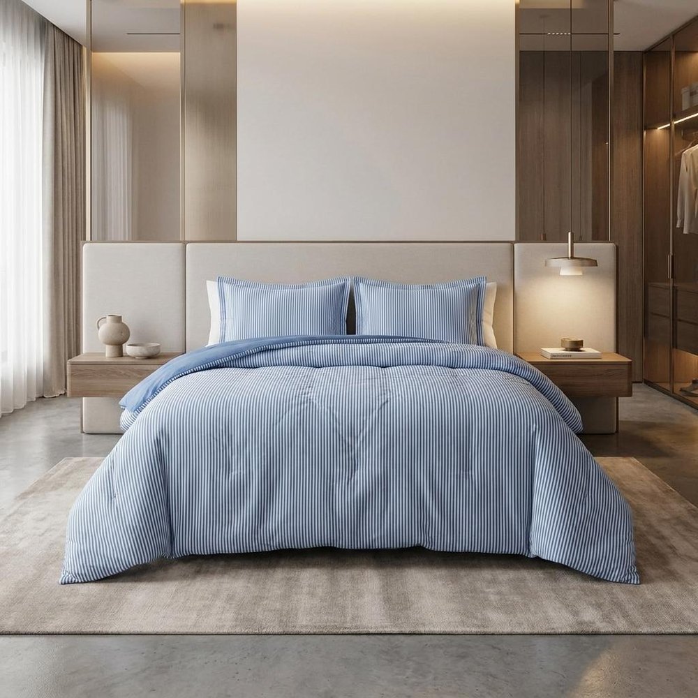 Blush King Cotton Washable Duvet Cover Set