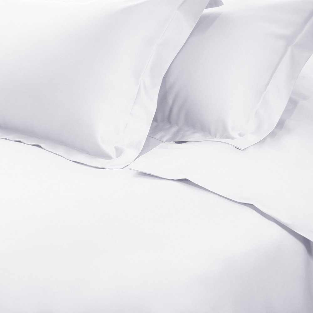 White Twin Cotton Washable Duvet Cover Set
