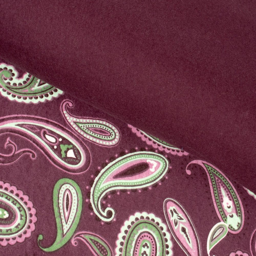 Green Pink And Purple King Cotton Washable Duvet Cover Set With Two Shams