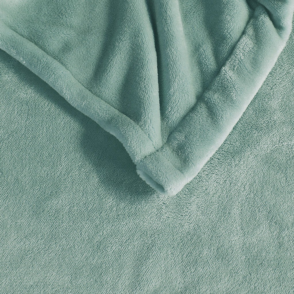Heated Plush - Blanket - Aqua