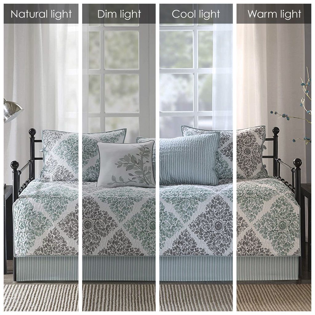 Claire - Twin Reversible Daybed Cover (Set of 6) - Aqua