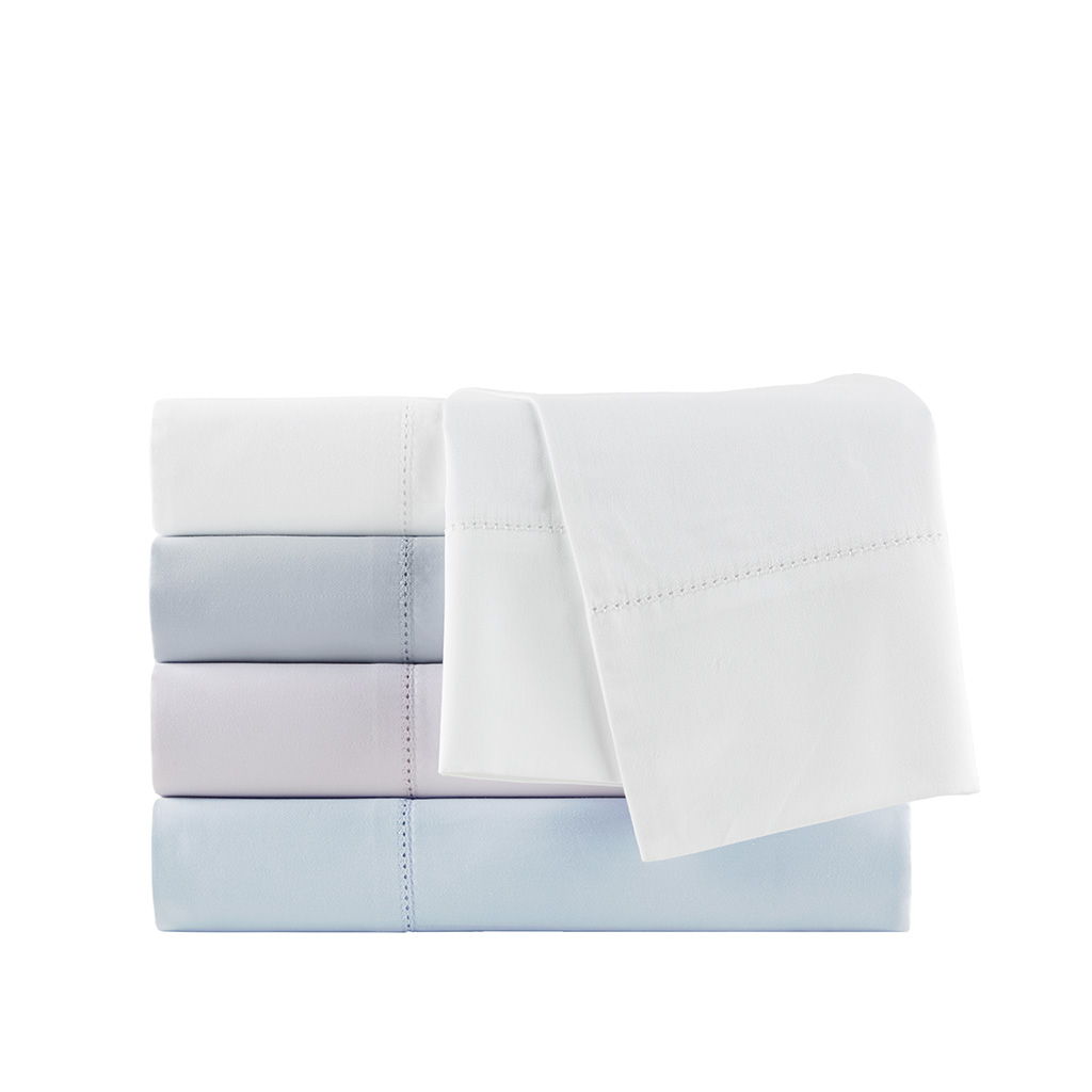 500 Thread Count Egyptian Cotton - Queen Deep Pocket Sheet Set - Blue
