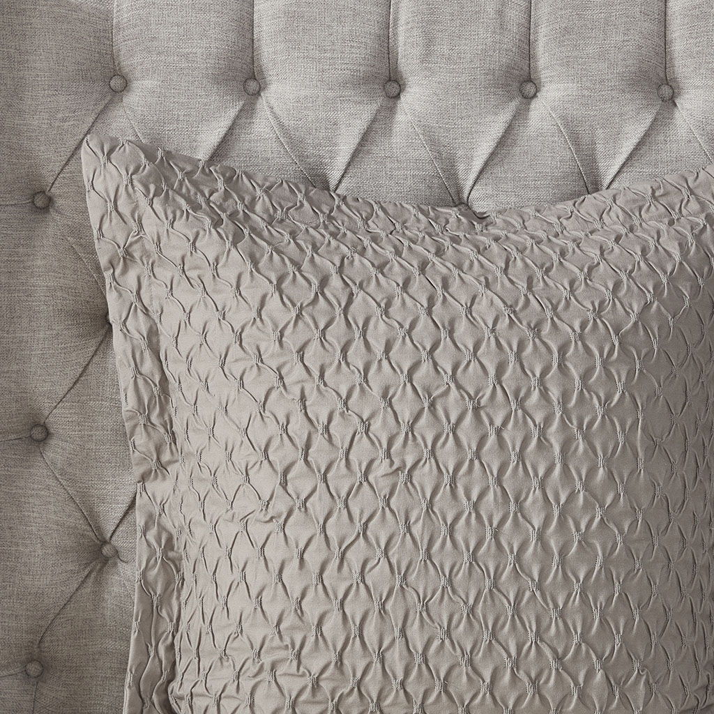Sanctuary - Queen Comforter Queen 8 Piece Set - Taupe Gold
