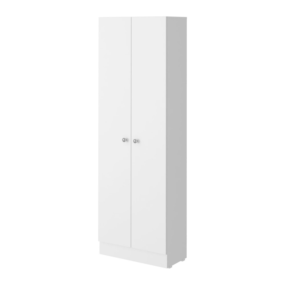 71" White Wood Pantry Or Storage Closet