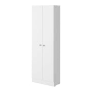 71" White Wood Pantry Or Storage Closet
