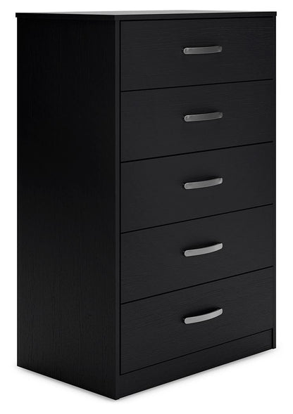 Finch - Five Drawer Chest - 46" Height - Black