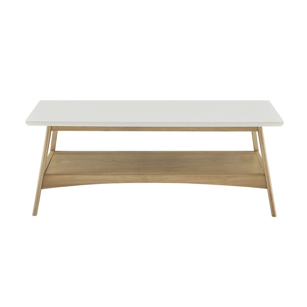 Parker - Coffee Table - Off-White / Natural