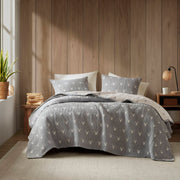 Keystone - Full/Queen Coverlet Set - Gray