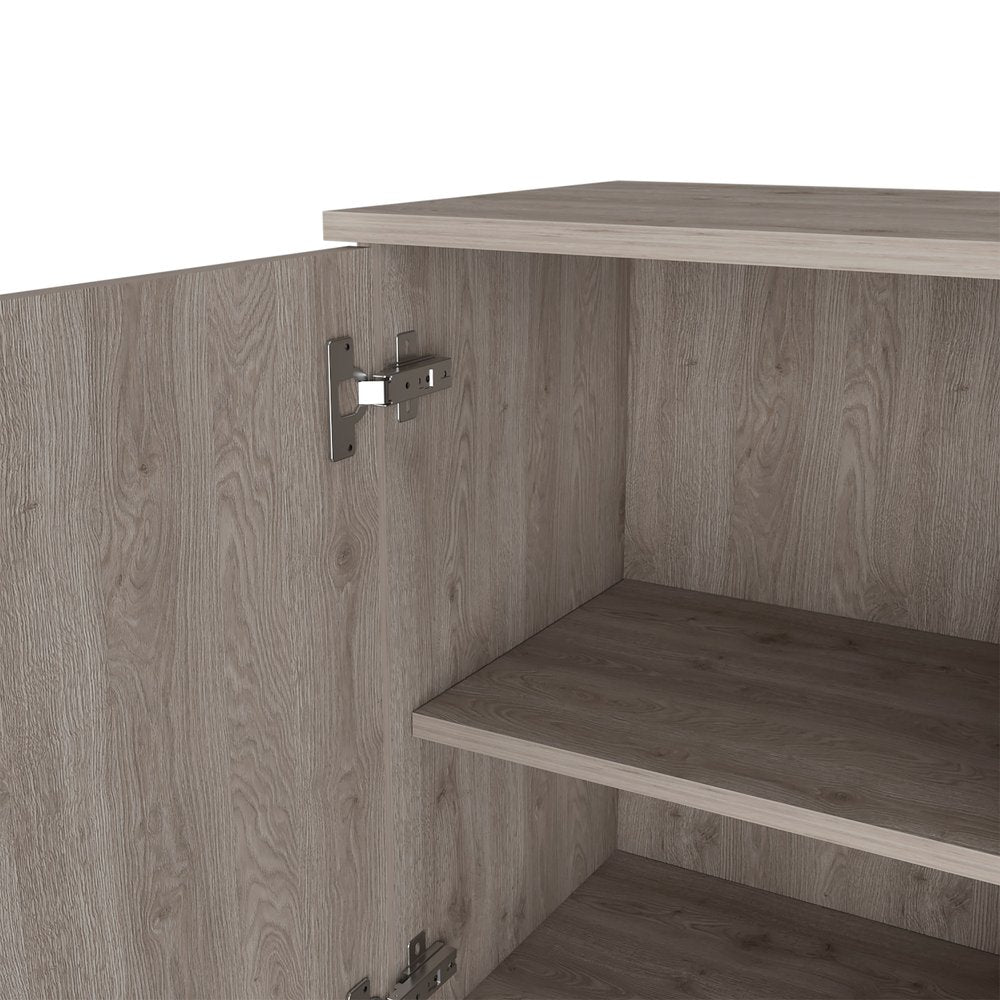 16" Light Gray Wood Wall Mounted Single Door Medicine Cabinet