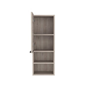12" Light Gray Wood Wall Mounted Single Door Medicine Cabinet