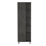 20" Smoky Black Wood Freestanding Single Door Bathroom Vanity
