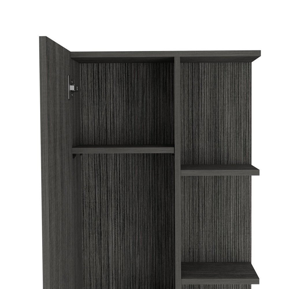 20" Smoky Black Wood Freestanding Single Door Bathroom Vanity