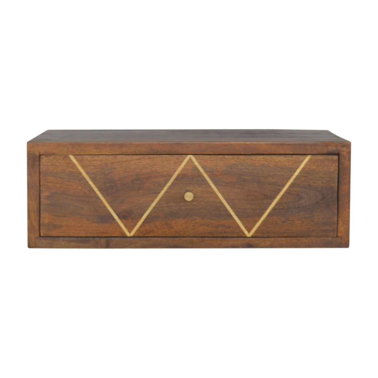 Floating Bedside Table - Chestnut