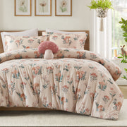Gwen - Full/Queen Mushroom Garden Comforter Set - Blush