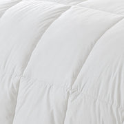 White Twin Fabric Spot Clean Goose Down Down Comforter