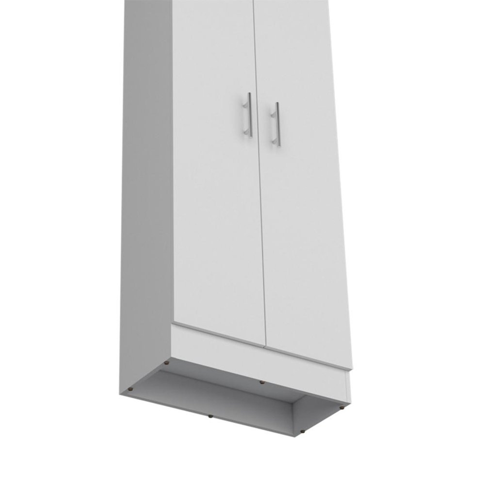 67" White Wood Pantry Or Storage Closet