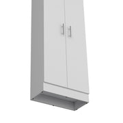 67" White Wood Pantry Or Storage Closet