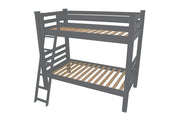 Gray Twin Solid Wood Bunk Bed