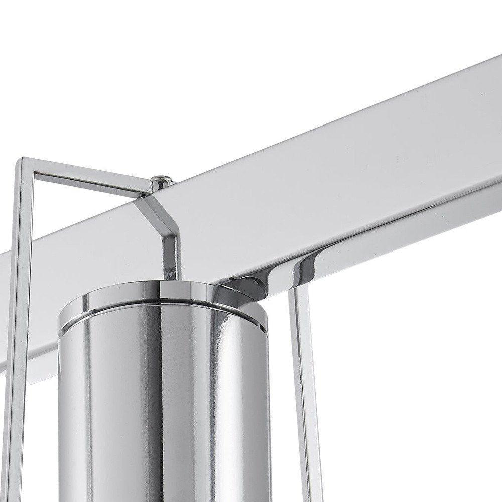 Silver And Clear Three Light Metal Dimmable Smart Enabled Chandelier With Clear Shades