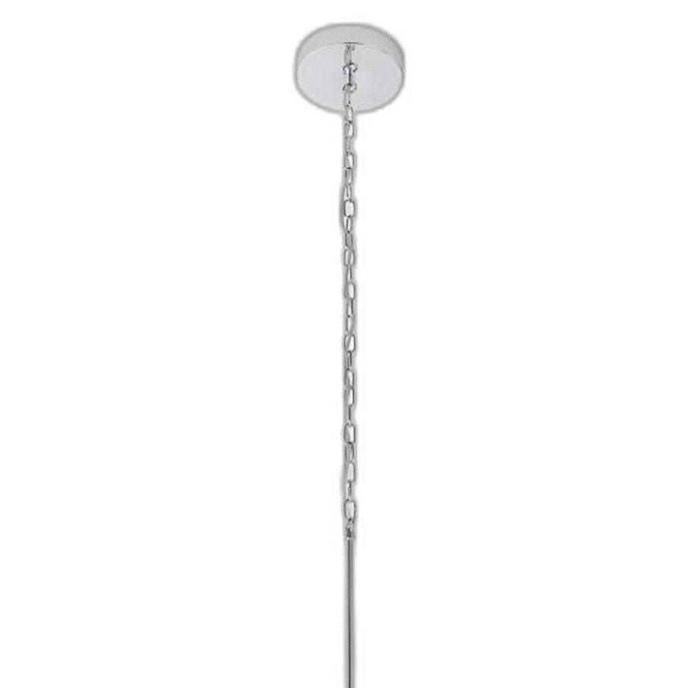 Silver And Clear Candle Style Eight Light Metal Dimmable Smart Enabled Chandelier With Clear Shades