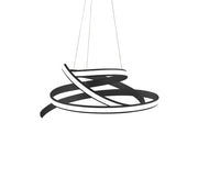 Black Metal LED Dimmable Smart Enabled Chandelier