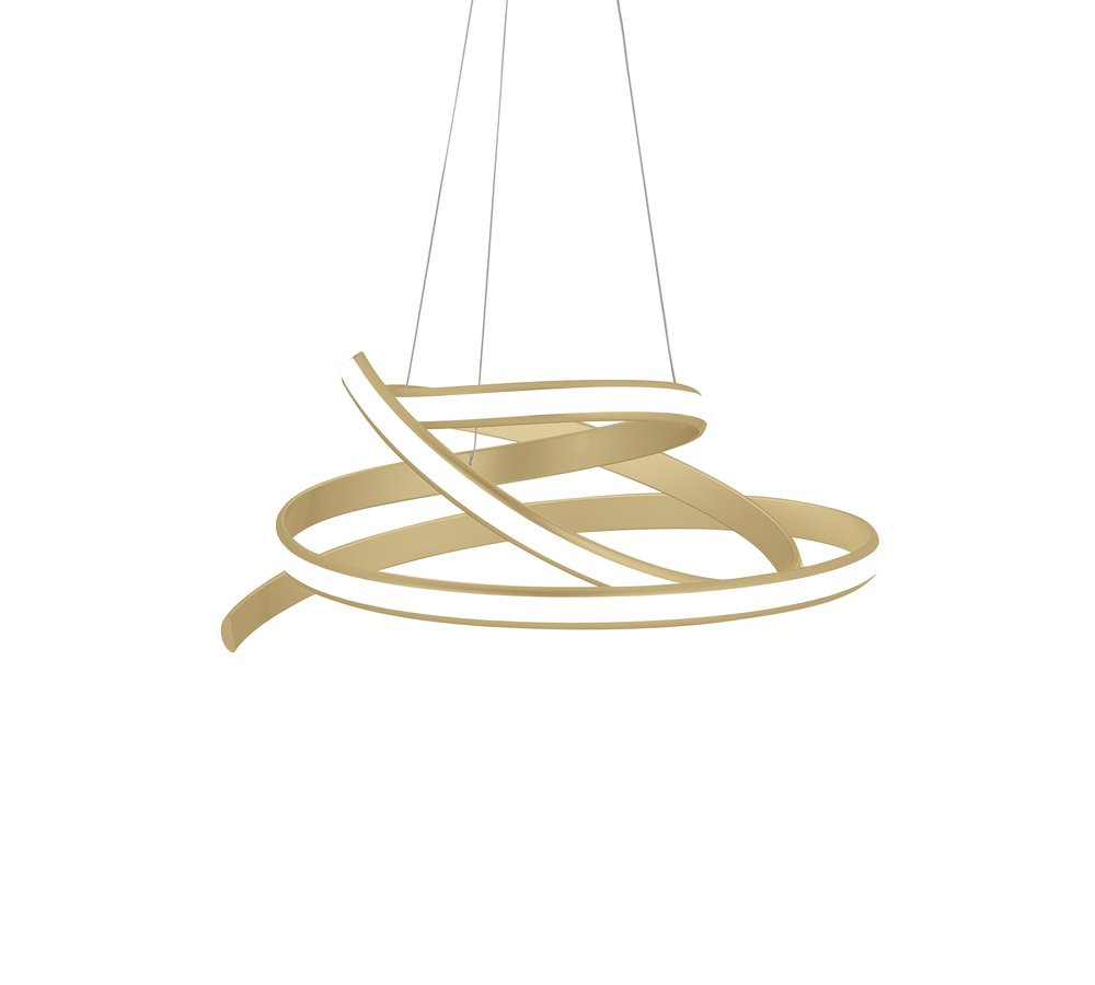 Gold Metal LED Dimmable Smart Enabled Chandelier