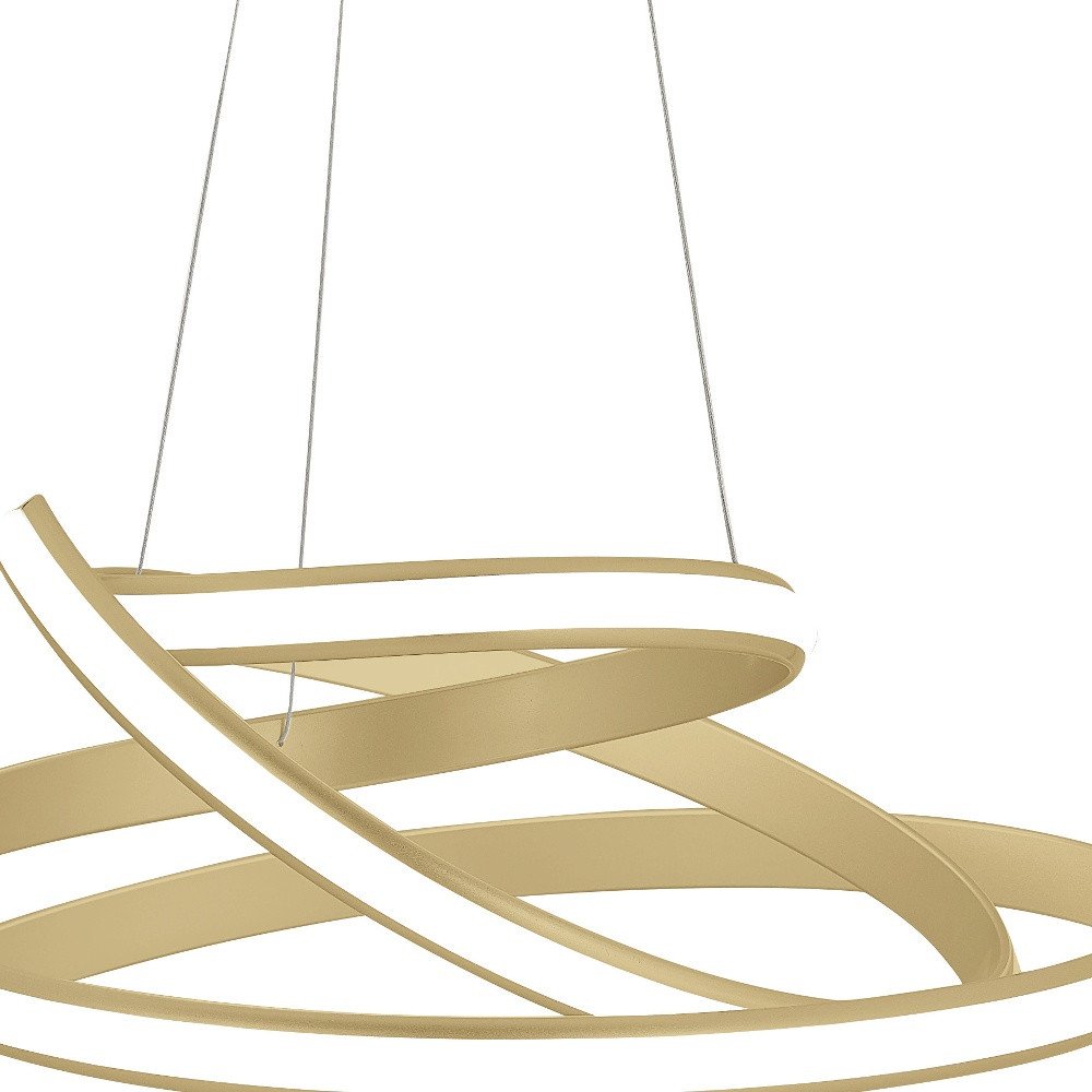 Gold Metal LED Dimmable Smart Enabled Chandelier
