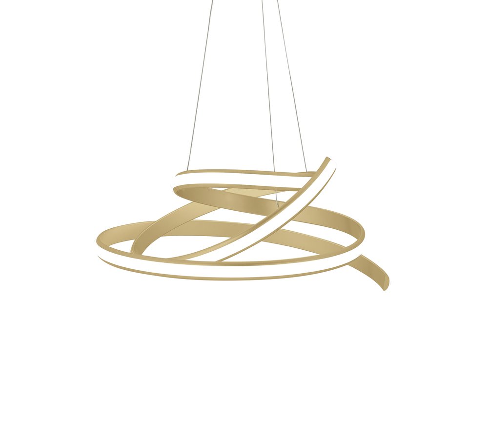 Gold Metal LED Dimmable Smart Enabled Chandelier