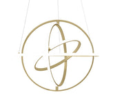 Gold Metal LED Dimmable Smart Enabled Chandelier