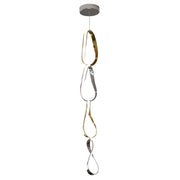 Gold And Silver Metal LED Dimmable Smart Enabled Chandelier