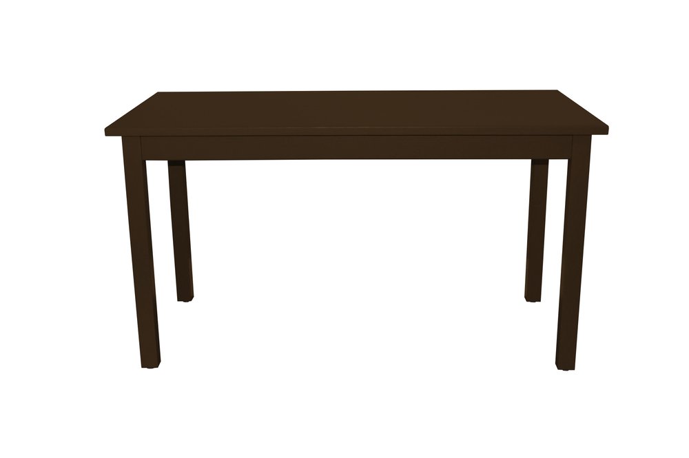 48" Coffee Solid Wood Dining Table
