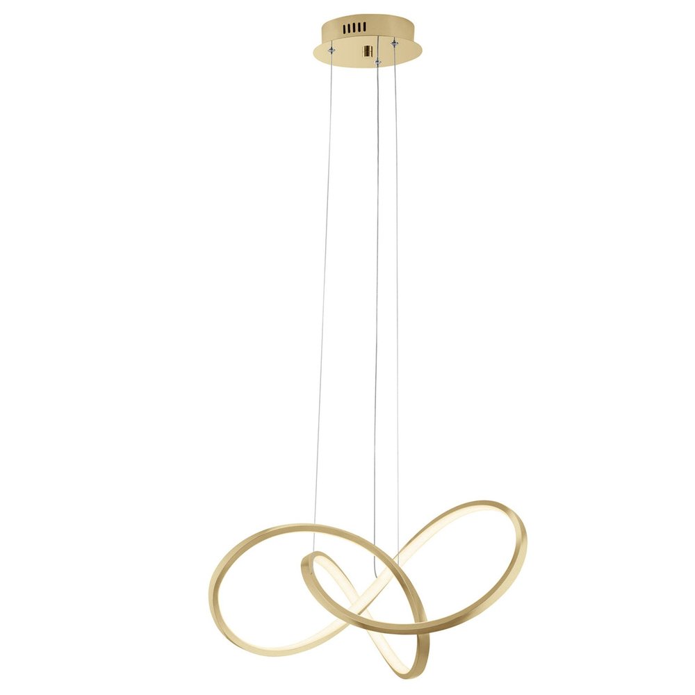 Gold Metal LED Dimmable Smart Enabled Chandelier