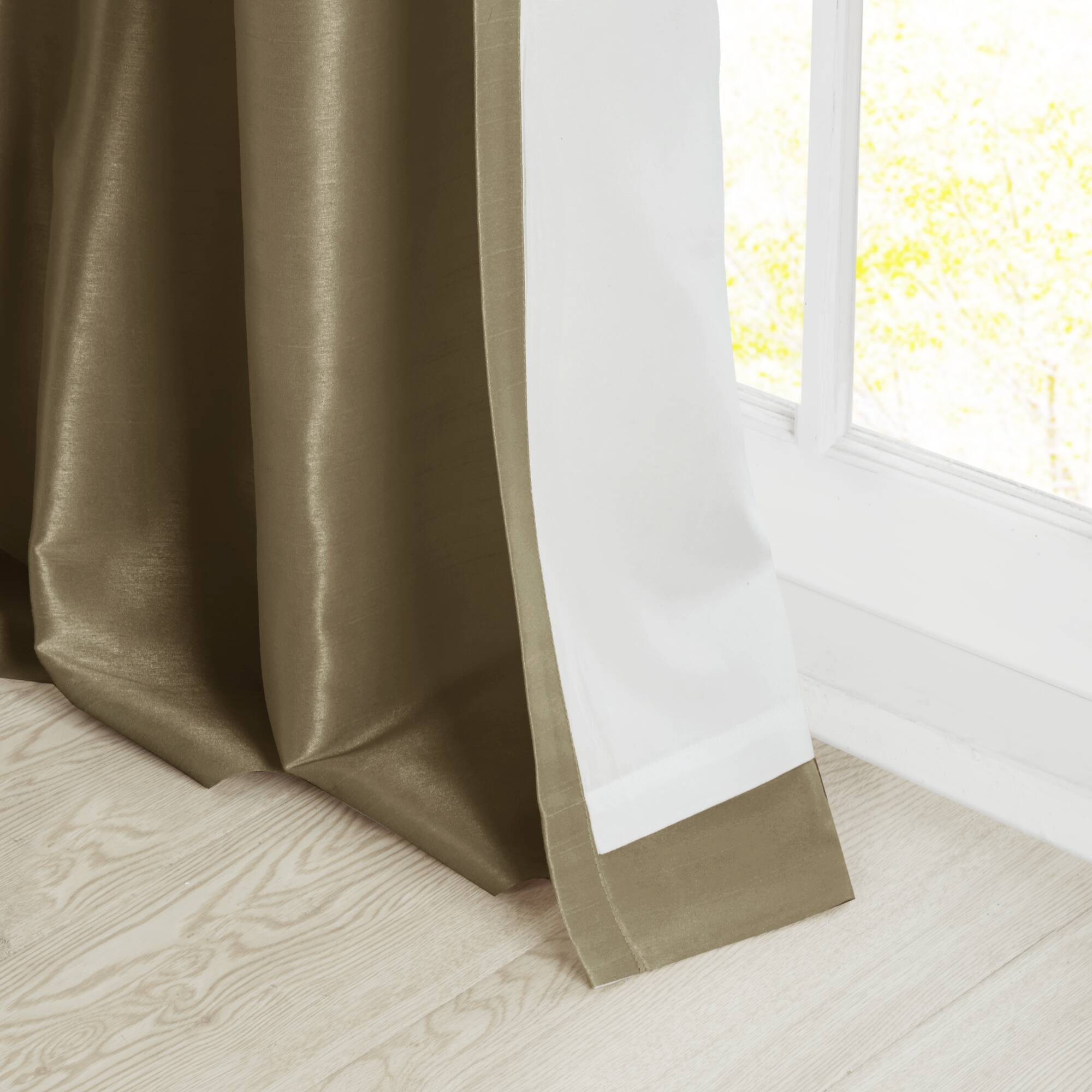 Emilia - 120" Twist Tab Lined Window Curtain - Bronze