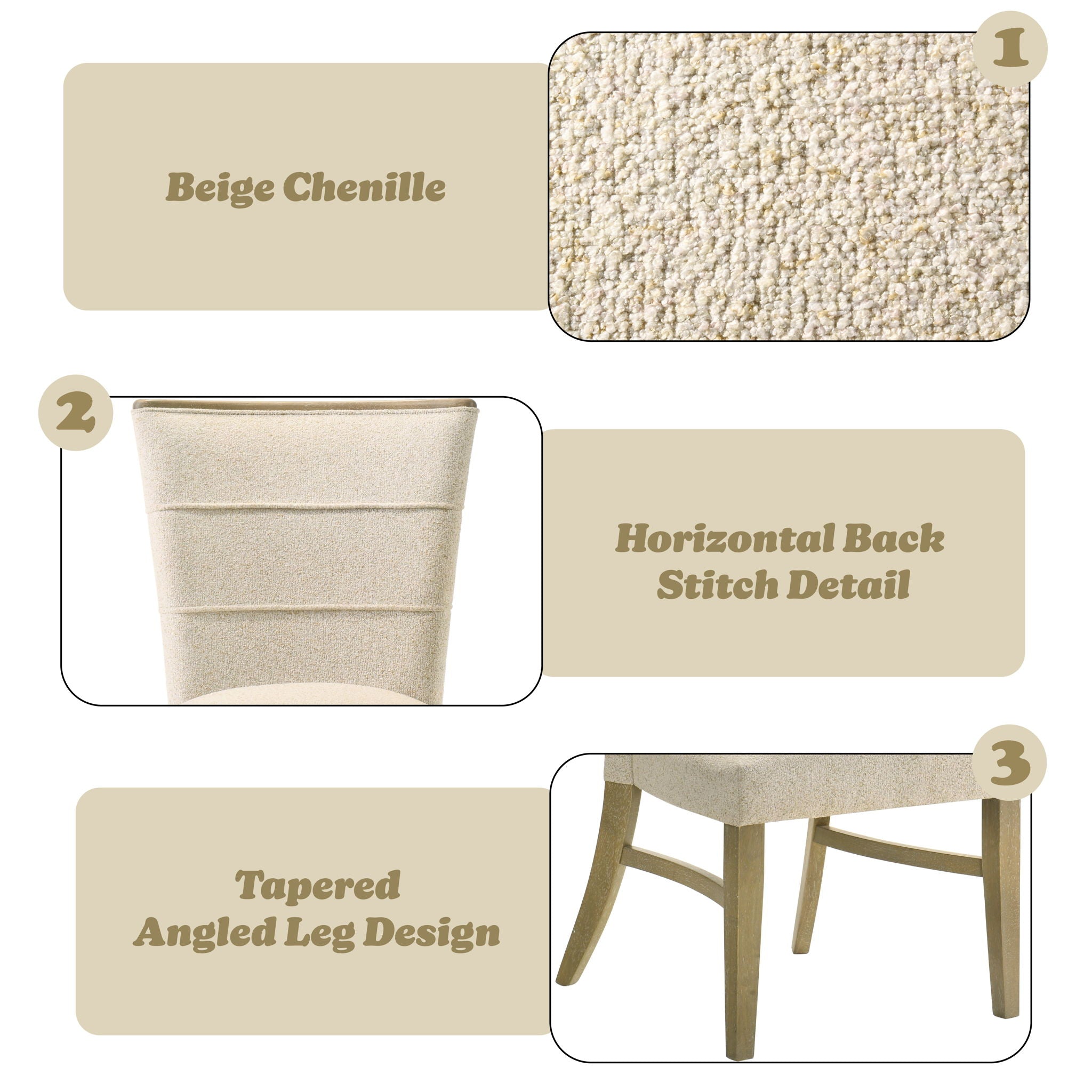 Olinda - Side Chair (Set of 2) - Beige