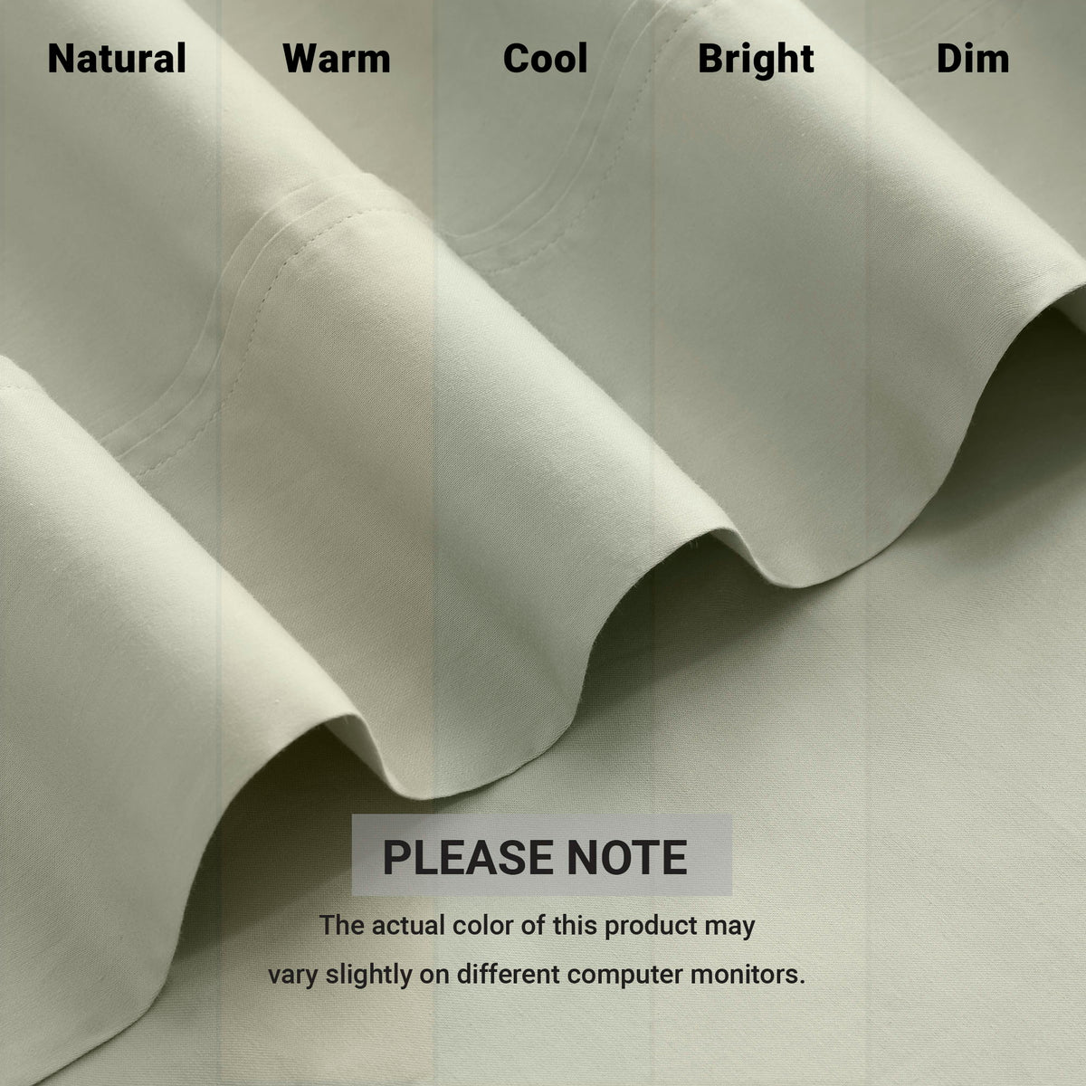 Split King Sateen Sheet Set - Sage