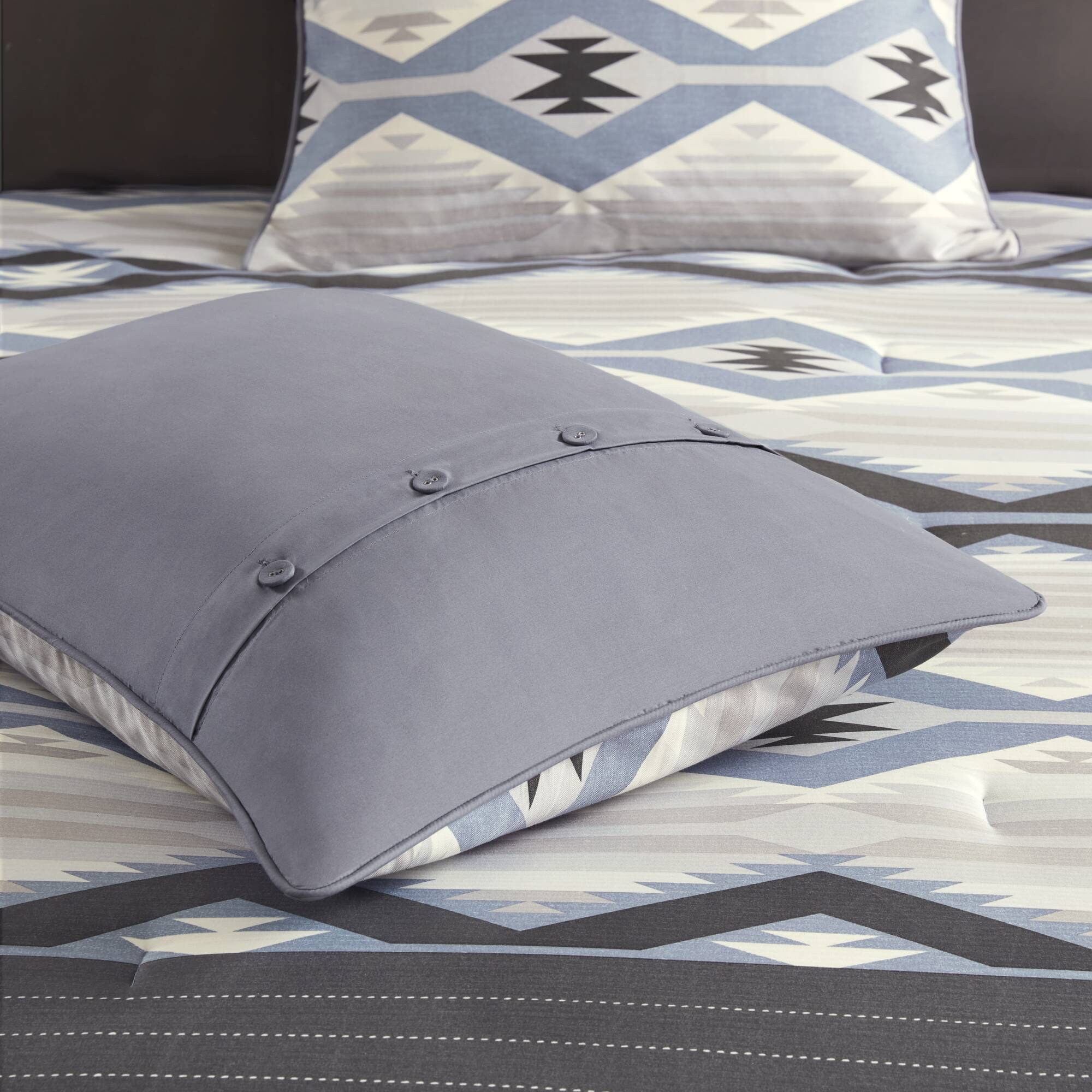 Bitter Creek - Queen Oversized Comforter Set - Blue