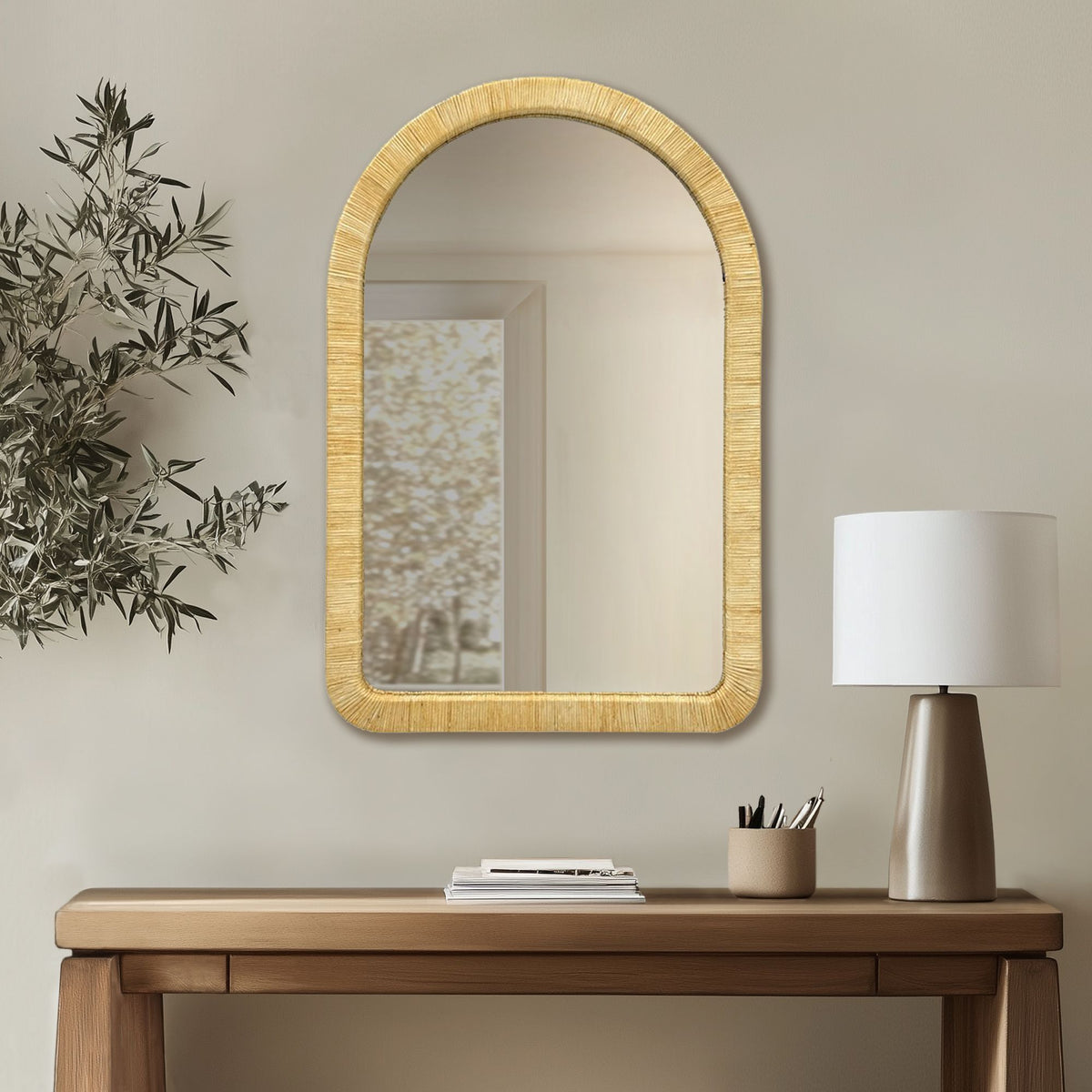 Nova - Natural Rattan Wall Mirror - Natural