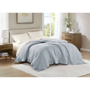 Windom - All Season Hypoallergenic Twin Blanket With 3M Scotchgard - Blue