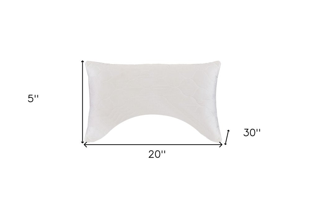 Cotton Wool Hypoallergenic Ergonomic Queen Size Bed Pillow