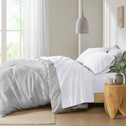 Peached Percale - King Sheet Set - White