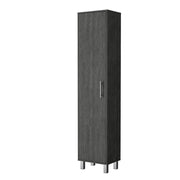 71" Gray Wood Accent Cabinet With Single Door