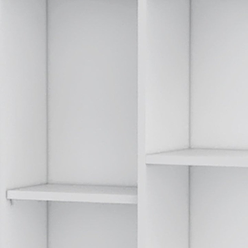 63" White Wood Accent Cabinet With Single Door