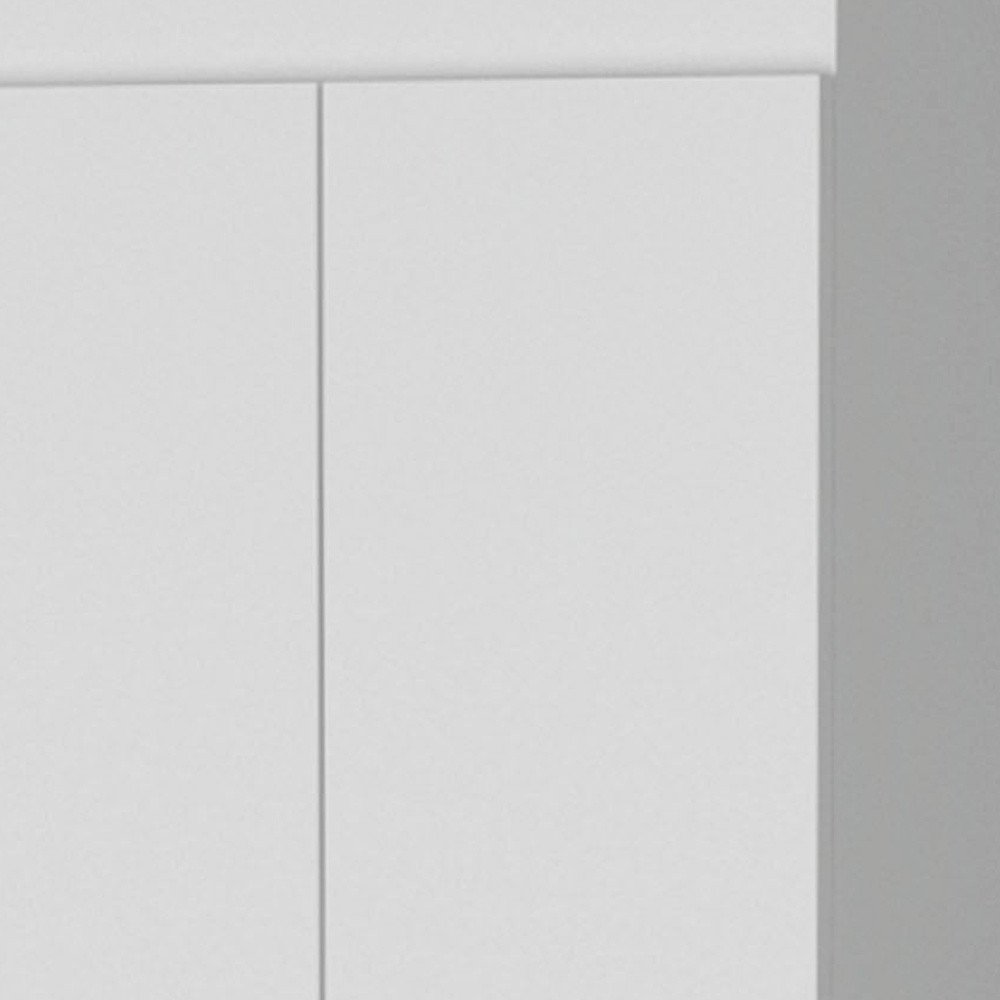 67" White Wood Pantry Or Storage Closet