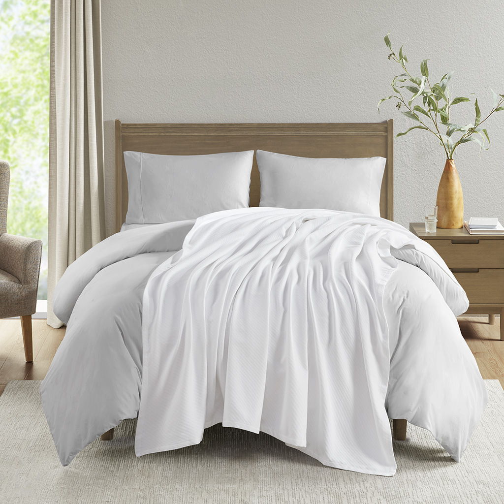 Liquid Cotton - Blanket - White