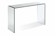 47" Clear Glass Block Console Table