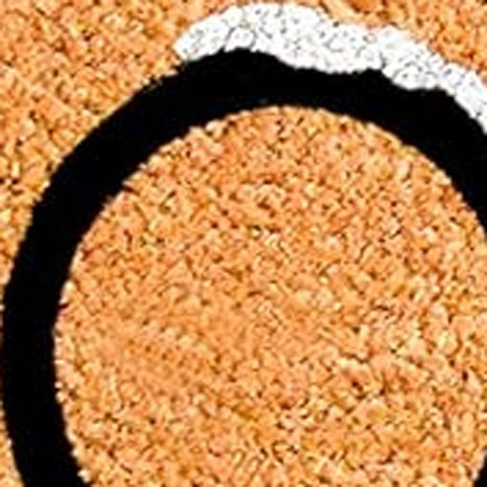 17" X 29" Natural Black and White Coir Happy Holidays Outdoor Christmas Door Mat